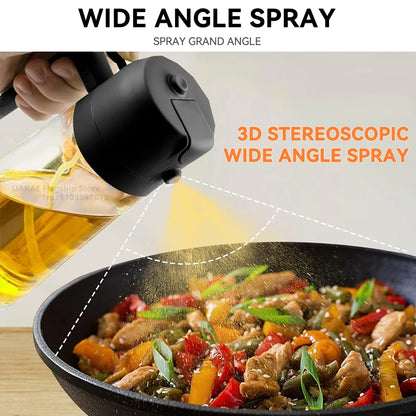 ¡Doble Función, Máximo Sabor! Spray de Aceite 2 en 1